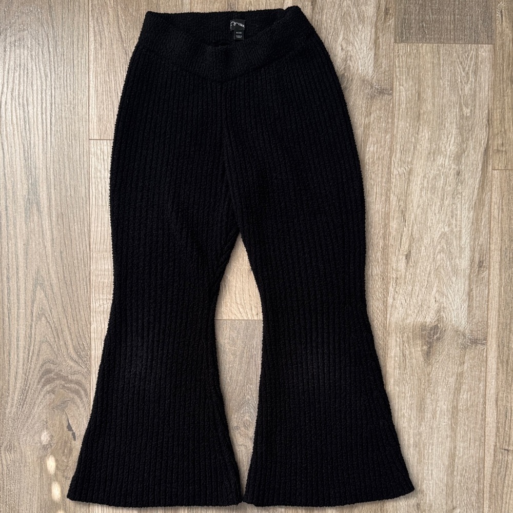 Art class Girl’s Stylish Black Kids Flared Warm Bottoms Pants Size M (7/8)